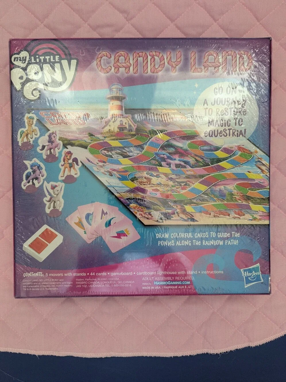 My Little Pony Candy Land Board Game - Purple & Pink